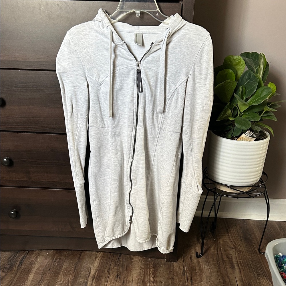 Mondetta Light Gray Zip-Up Jacket